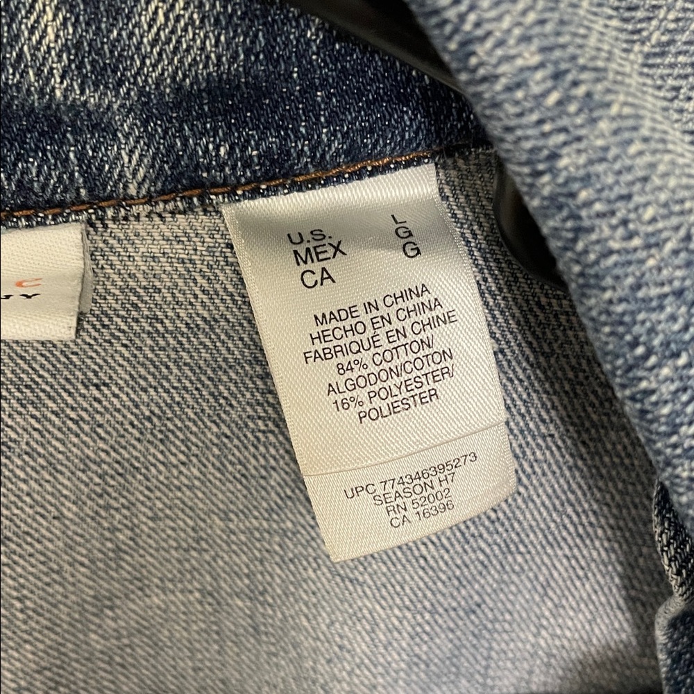 Liz Claiborne Dark Blue Denim Jacket - Picture 3 of 8
